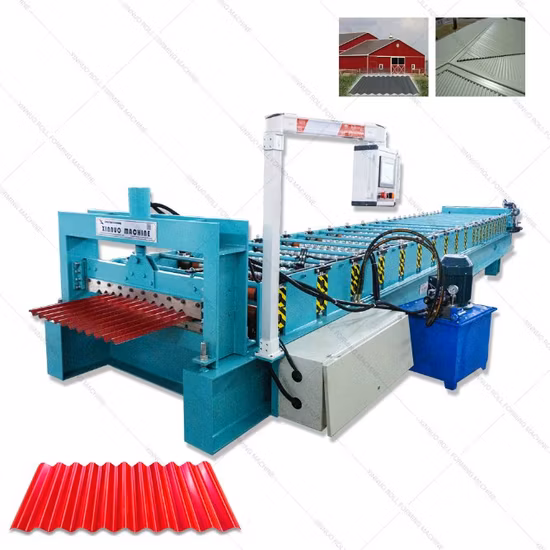 Xn Cold Steel Corrugated Iron Sheet Roofing Tile Making Roll Forming Machine