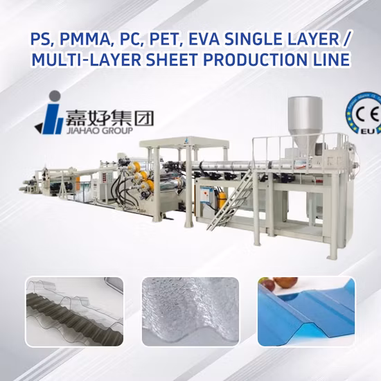 Plastic PP PE ABS PS PC PMMA Sheet Board Extrusion Making Machine