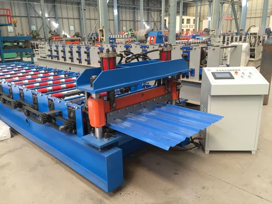Ibr Roofing Sheet Iron Steel Corrugated Roof Sheeting Metal Double Layer Tile Panel Roll Forming Machine
